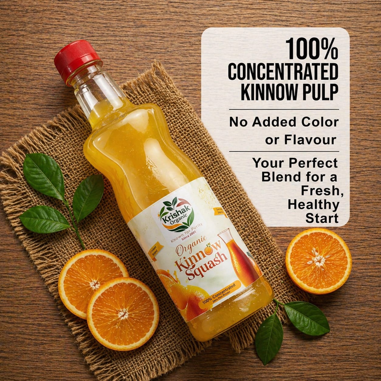 Organic Kinnow Squash Orange Flavour